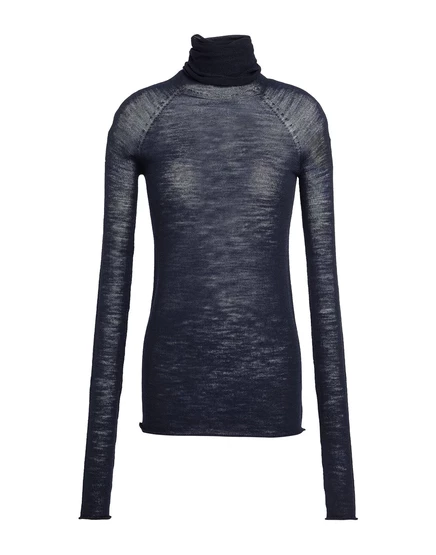 Женская водолазка Roberto Collina Turtlenecks, темно-синяя