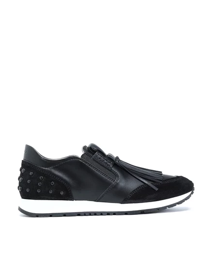 Женские слипоны Tod's Lorenz SP замшевые, черные