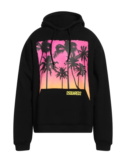 Мужская толстовка DSquared2 Lorenz_SP, хлопок, черная