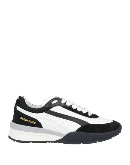 Женские кожаные кеды DSquared2, черные