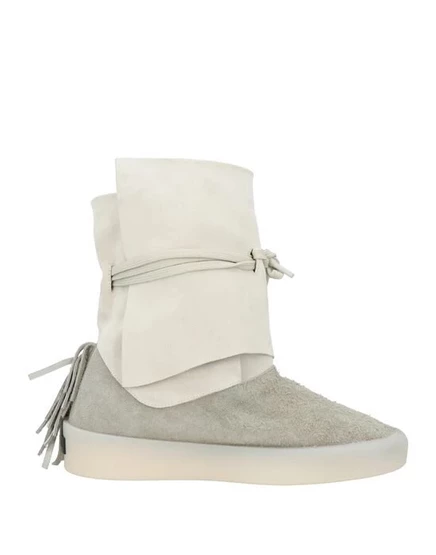 Женские полусапоги Fear of God замшево-кожаные, светло-серые