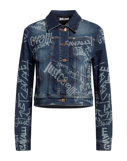 Женская джинсовая куртка Just Cavalli Wonderwoman, синяя