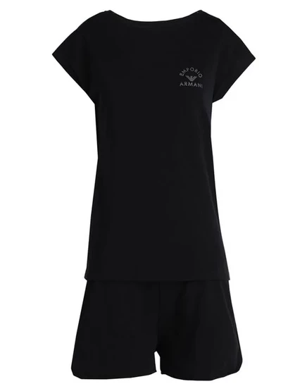 Женская пижама Emporio Armani с блёстками, чёрная