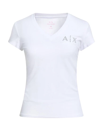 Женская футболка armani exchange lorenz_sp, белая