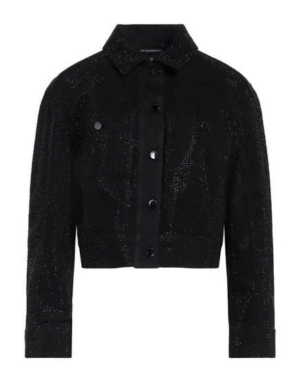 EMPORIO ARMANI Джинсовая верхняя одежда чёрный