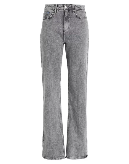 Женские джинсы Karl Lagerfeld Jeans Papermag прямые, серые