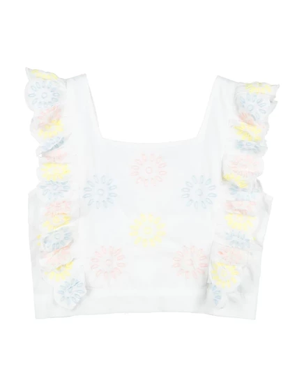Детский топ Stella McCartney Kids Junior, белый