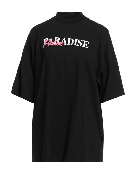 Женская футболка Palm Angels оверсайз, черная