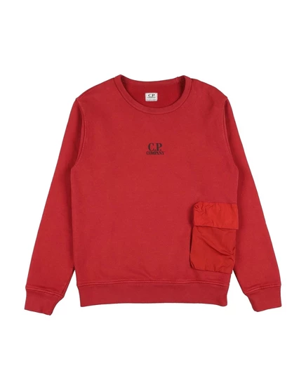 Детский свитшот C.P. Company Undersixteen, кирпичный