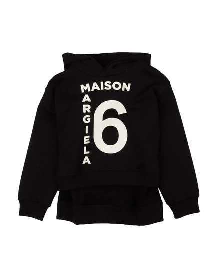 Детское худи MM6 Maison Margiela Junior, черное