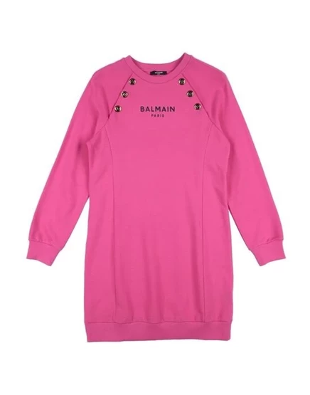 BALMAIN Детское платье фуксия