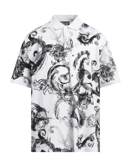 Поло Versace Jeans Couture из пике, белое