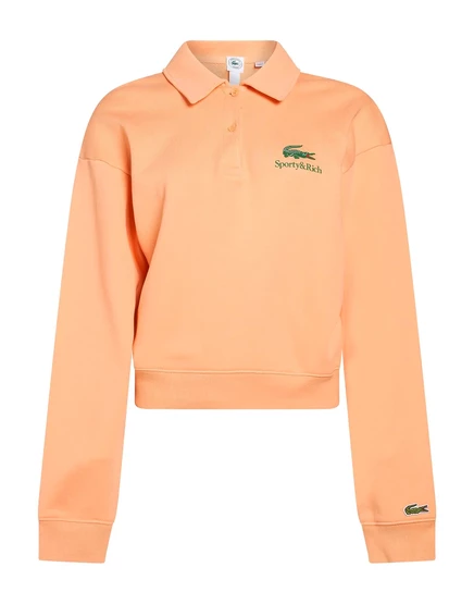 Женский свитшот Lacoste x Sporty & Rich, оранжевый