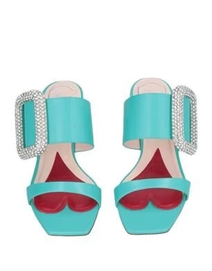 Мужские сандалии Roger Vivier с кристаллами, бирюзовые