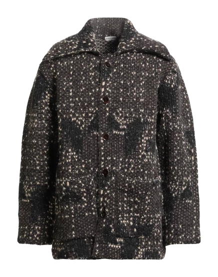 DRIES VAN NOTEN Cardigans тёмно-коричневый