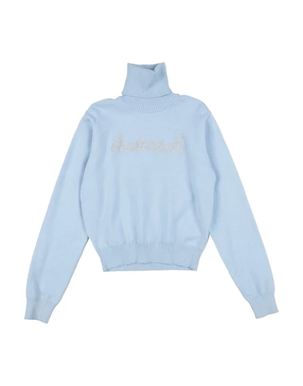 Женская водолазка Trussardi Junior, небесно-голубая