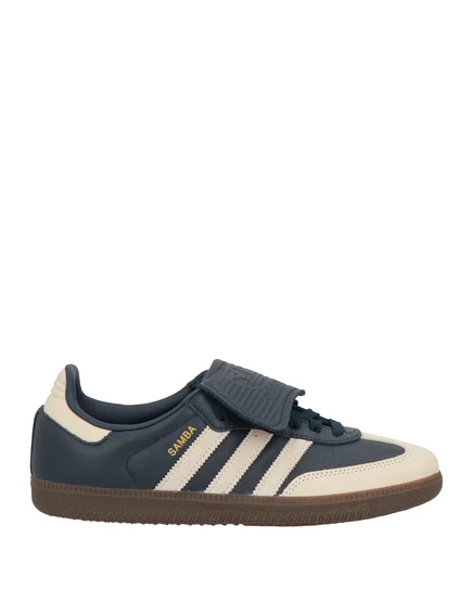 Женские кеды Adidas Originals Samba кожаные, тёмно-синие