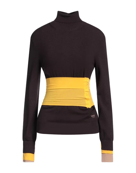 Женская водолазка Fendi, сливовая