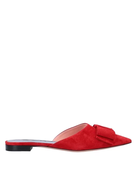 Женские мюли Rochas с бантом, кирпичные