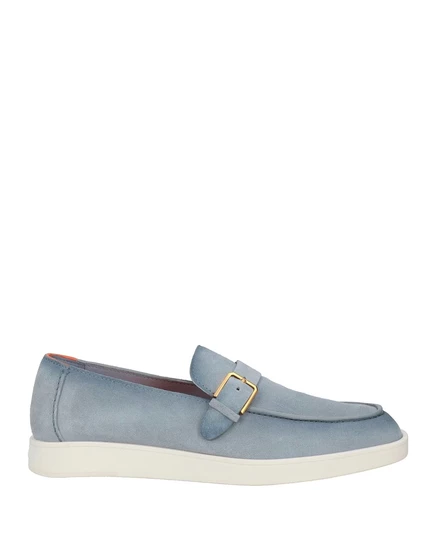 Мужские лоферы Santoni, сланцево-синие