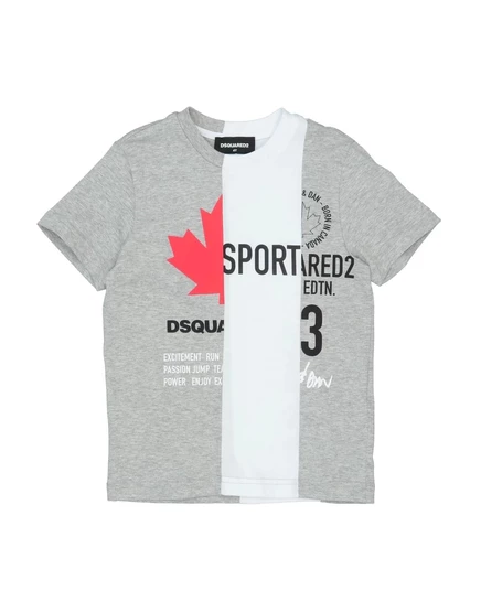 Детская футболка DSquared2, светло-серая