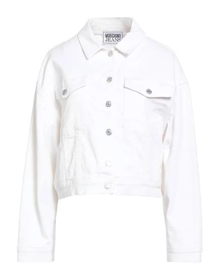 Женская джинсовая куртка Moschino Jeans Lorenz_SP, белая