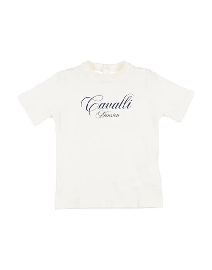 ROBERTO CAVALLI Футболка гипсово-белый