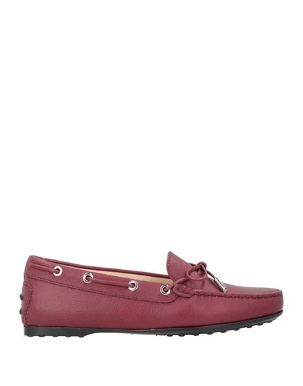 Женские мокасины Tod's-драйверы, бордовые