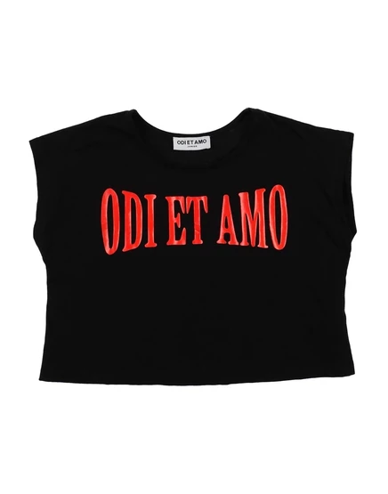 Женская футболка ODI ET AMO Junior, чёрная