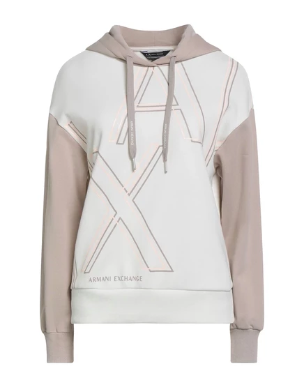 Женское худи Armani Exchange PAPERMAG, бежевое