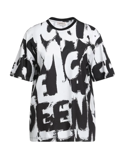 Женская футболка McQueen Papermag, белая