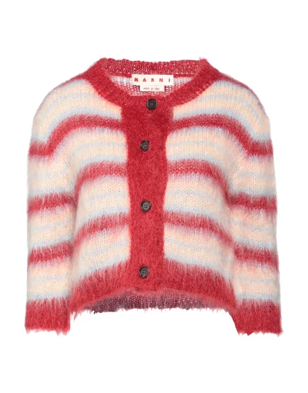 Женский кардиган Marni из мохера, кирпичный