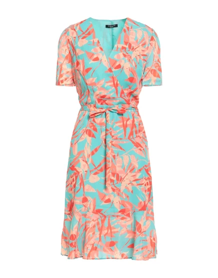 Женское миди-платье Marciano by GUESS Papermag, бирюзовое