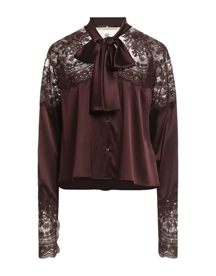 ERMANNO SCERVINO Pубашка шоколадный