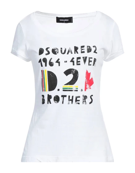 Женская футболка DSquared2 PAPERMAG, белая