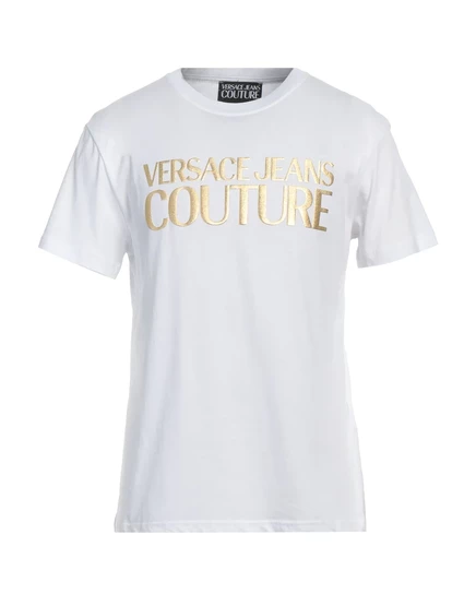 Футболка Versace Jeans Couture с логотипом, белая