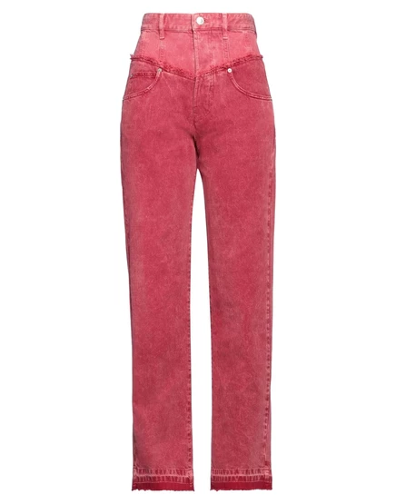 Женские джинсы Isabel Marant Papermag, прямые, гранатовые