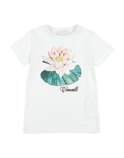 Детская футболка Roberto Cavalli Kids, белая