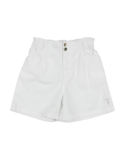 Детские джинсовые шорты Trussardi Junior, белые
