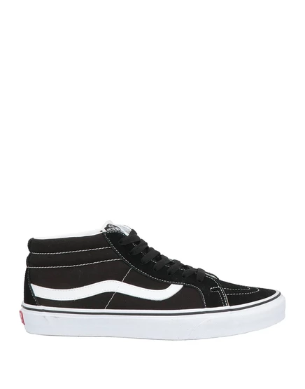 Мужские высокие кеды Vans, текстиль/замша, чёрные