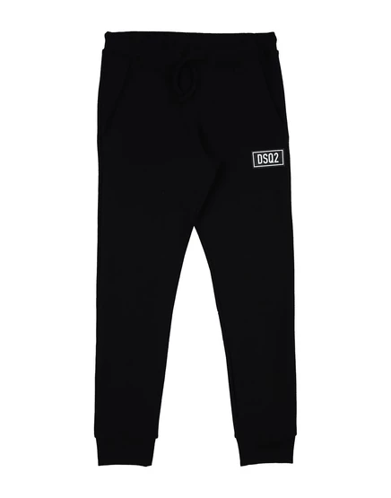 Детские брюки DSquared2 Junior с принтом, черные