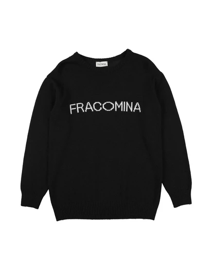 Женский свитер FRACOMINA MINI Junior вязаный, черный