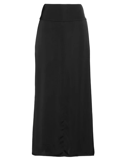 Женская макси-юбка Jil Sander Lorenz_SP атласная, черная