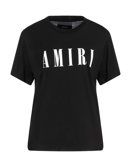 Женская футболка Amiri с логотипом, черная