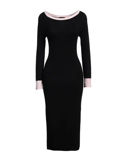 Женское платье миди Emporio Armani, чёрное