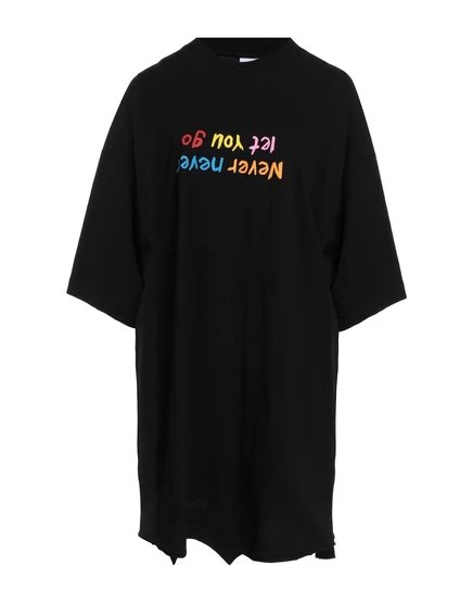 Женская футболка оверсайз VETEMENTS Lorenz_SP, чёрная