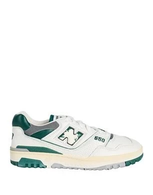 Мужские кеды new balance papermag кожаные, белые