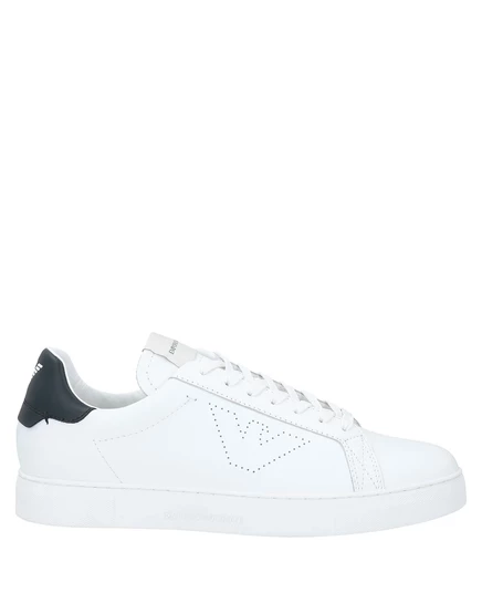 Мужские низкие кеды Emporio Armani AGATA кожаные, белые