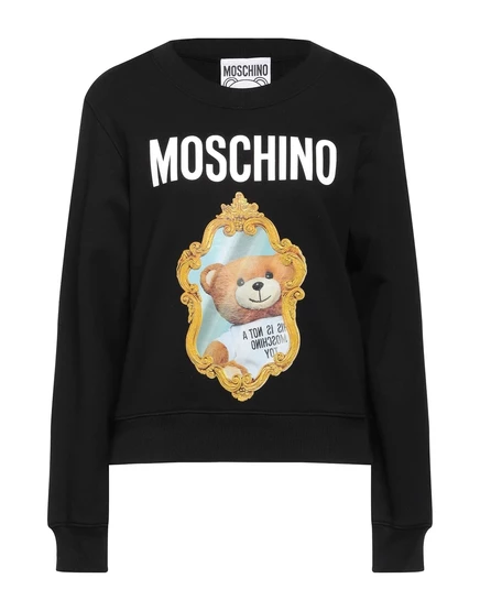 Женский свитшот Moschino Papermag, черный