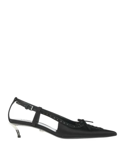 Женские туфли Versace с ремешком, чёрные
